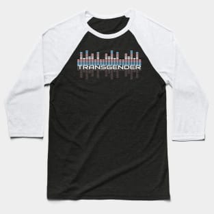 Music Equalizer Bars - Transgender Baseball T-Shirt